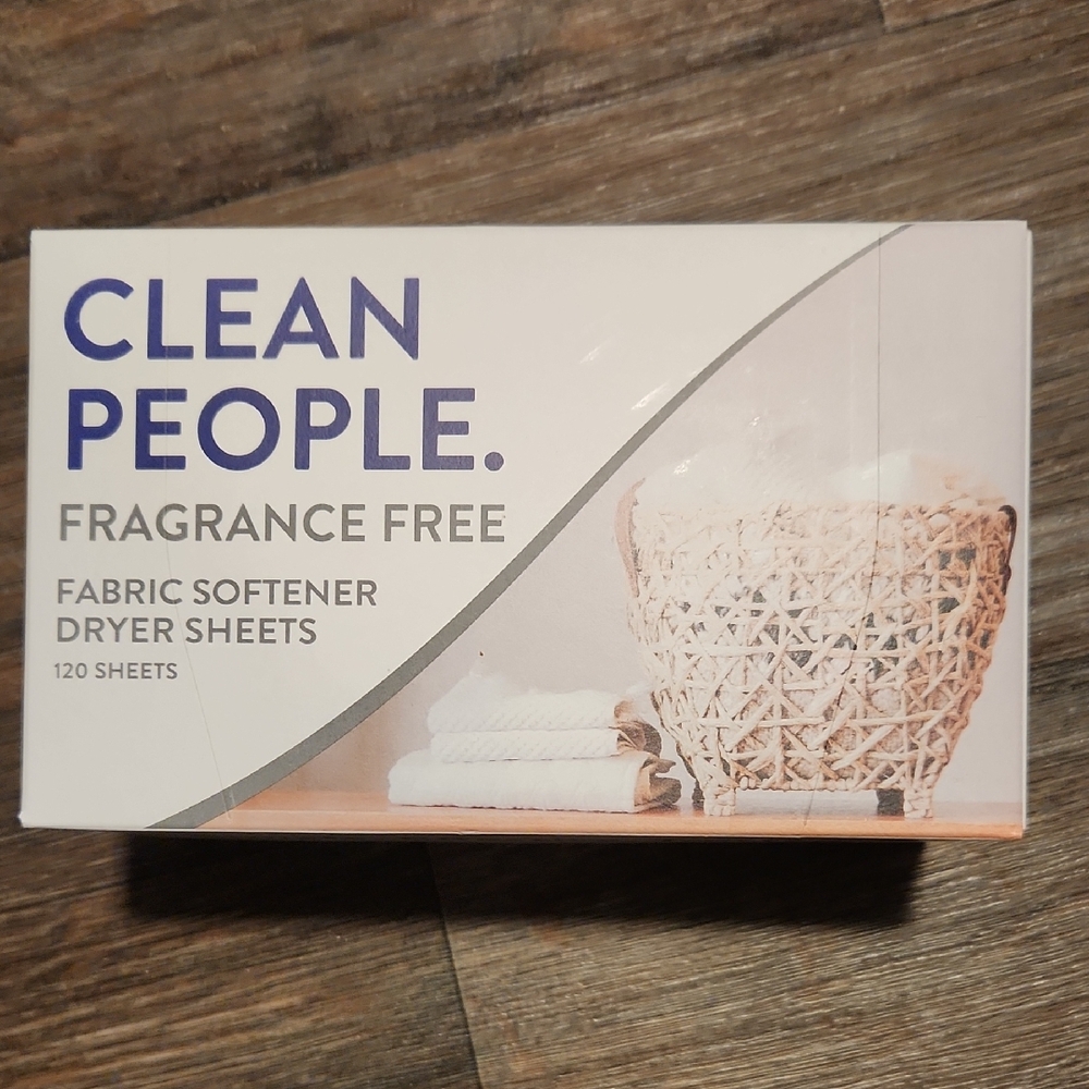 3 Boxes Clean People Fragrance Free Dryer Sheets🫧